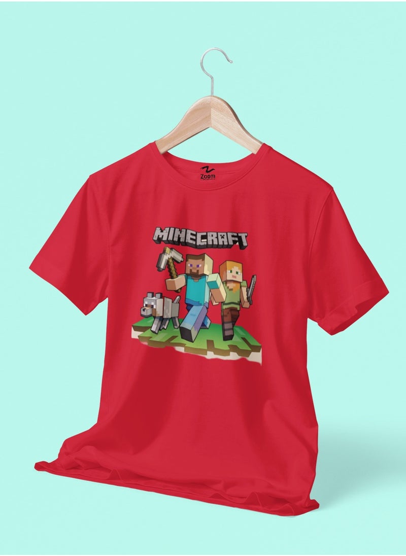 Minecraft Gold Gems Design Boy's T-Shirt