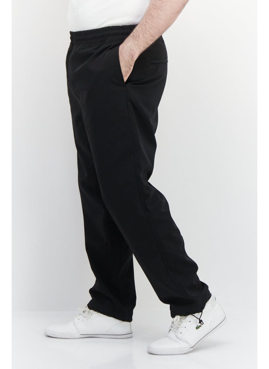 Men Fashion Fit Solid Straight Leg Pant, Black