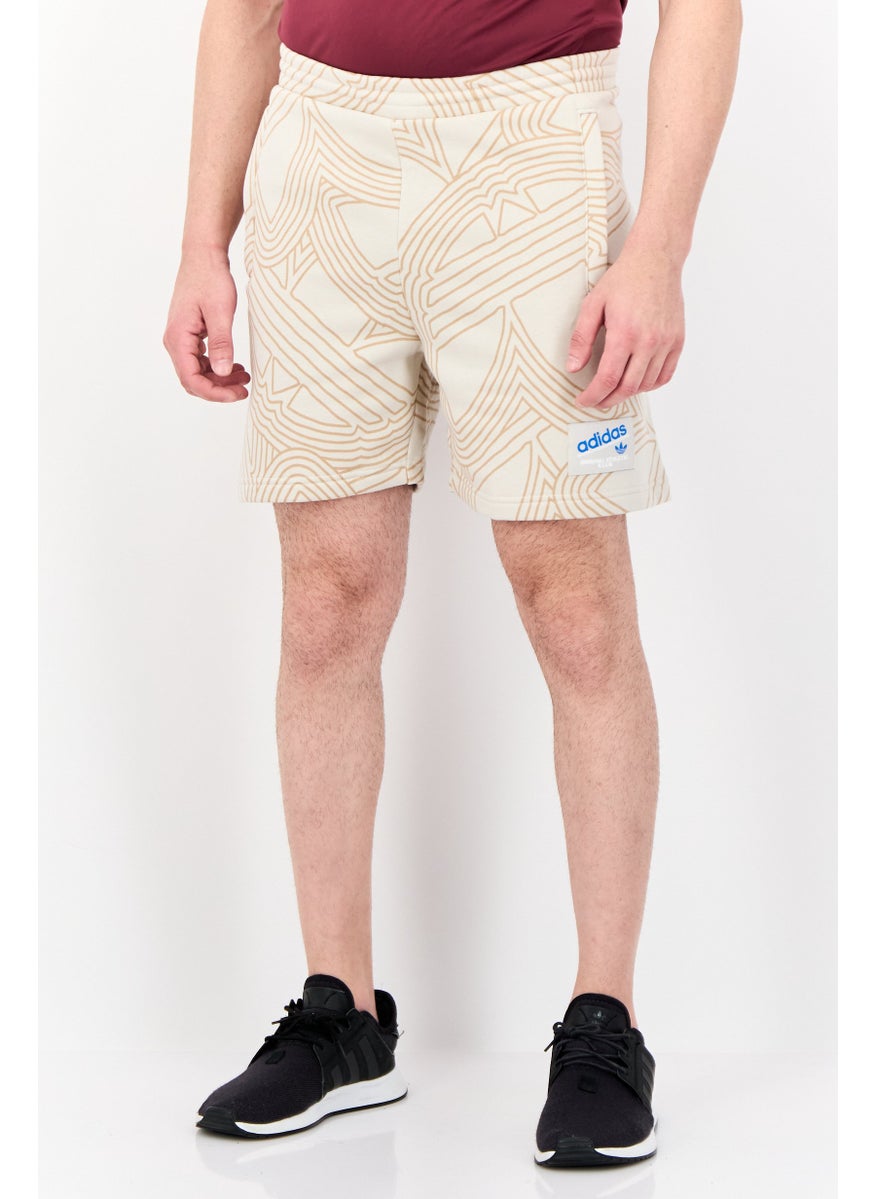 Men Sportswear Fit Outdoor Shorts, Beige