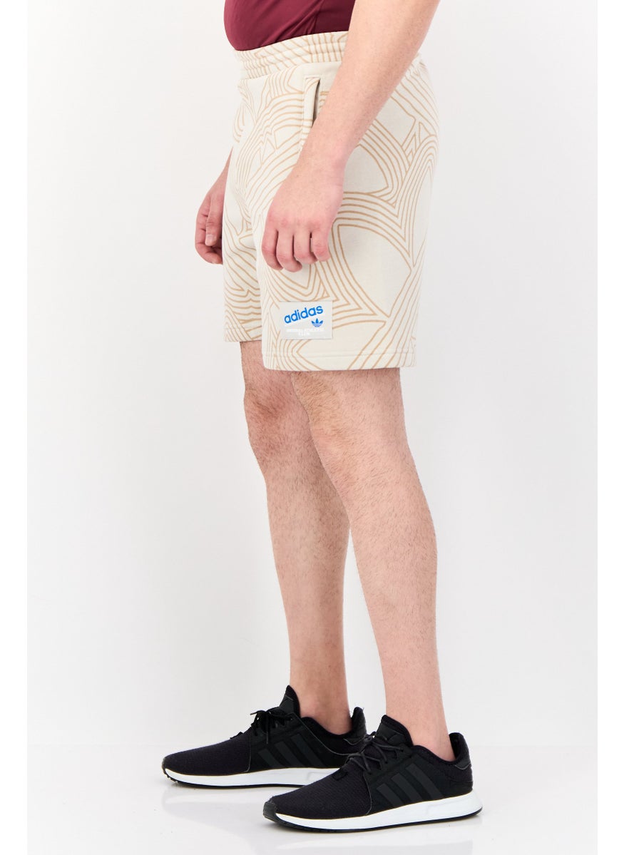 Men Sportswear Fit Outdoor Shorts, Beige