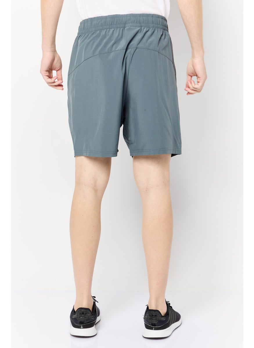 Men 2 Pieces Sportswear Fit 7 Inseam Training Shorts, Multicolor