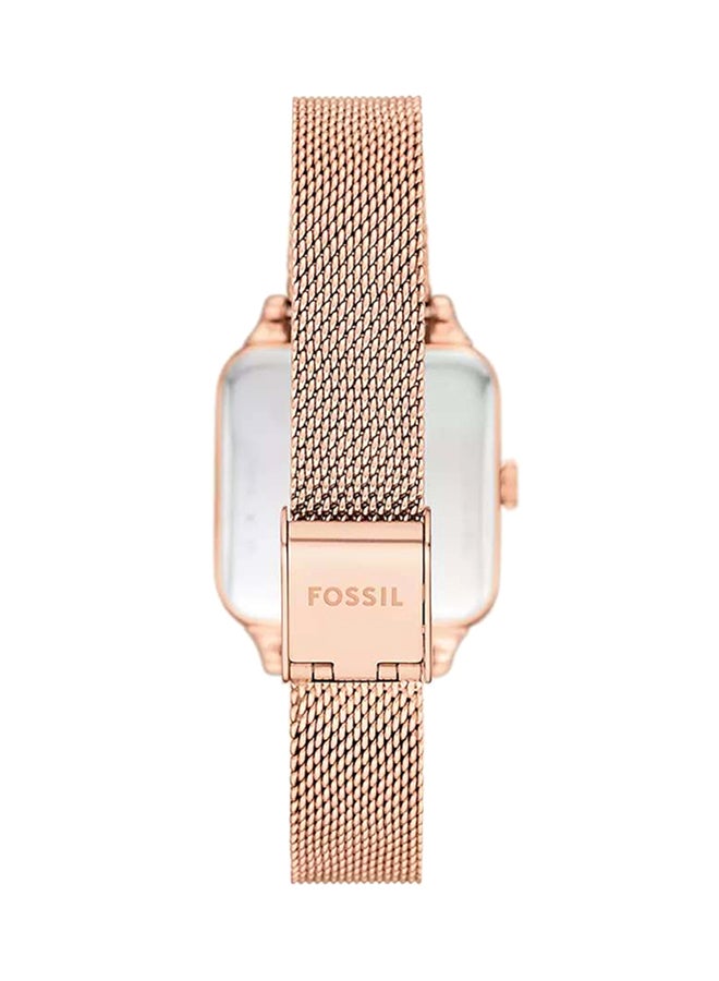 Women's Colleen Three-Hand Rose Gold-Tone Stainless Steel Mesh Watch BQ3971 - 28mm