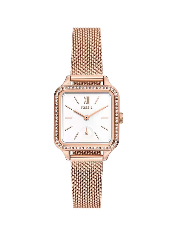 Women's Colleen Three-Hand Rose Gold-Tone Stainless Steel Mesh Watch BQ3971 - 28mm