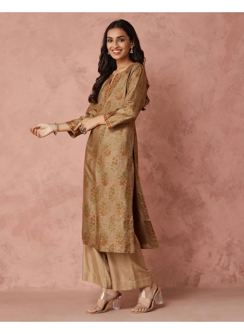 Hand Block Printed Long Kurta