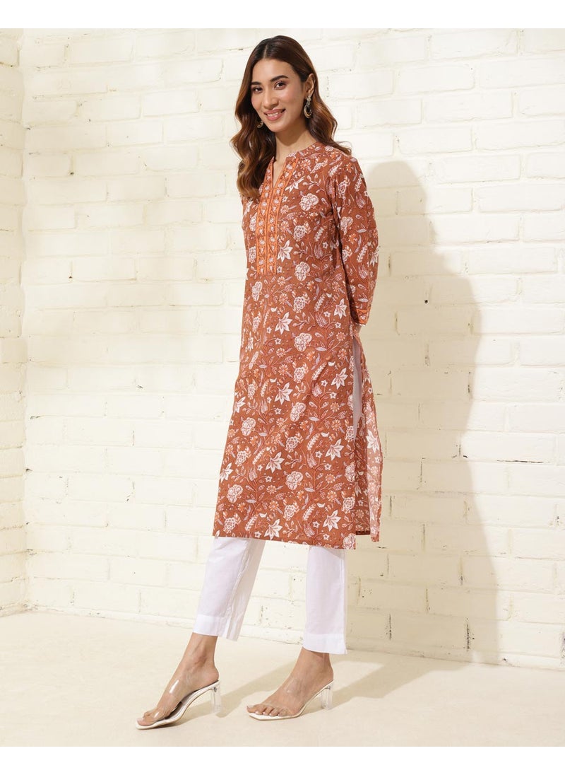 Printed Dupatta & Kurta Set