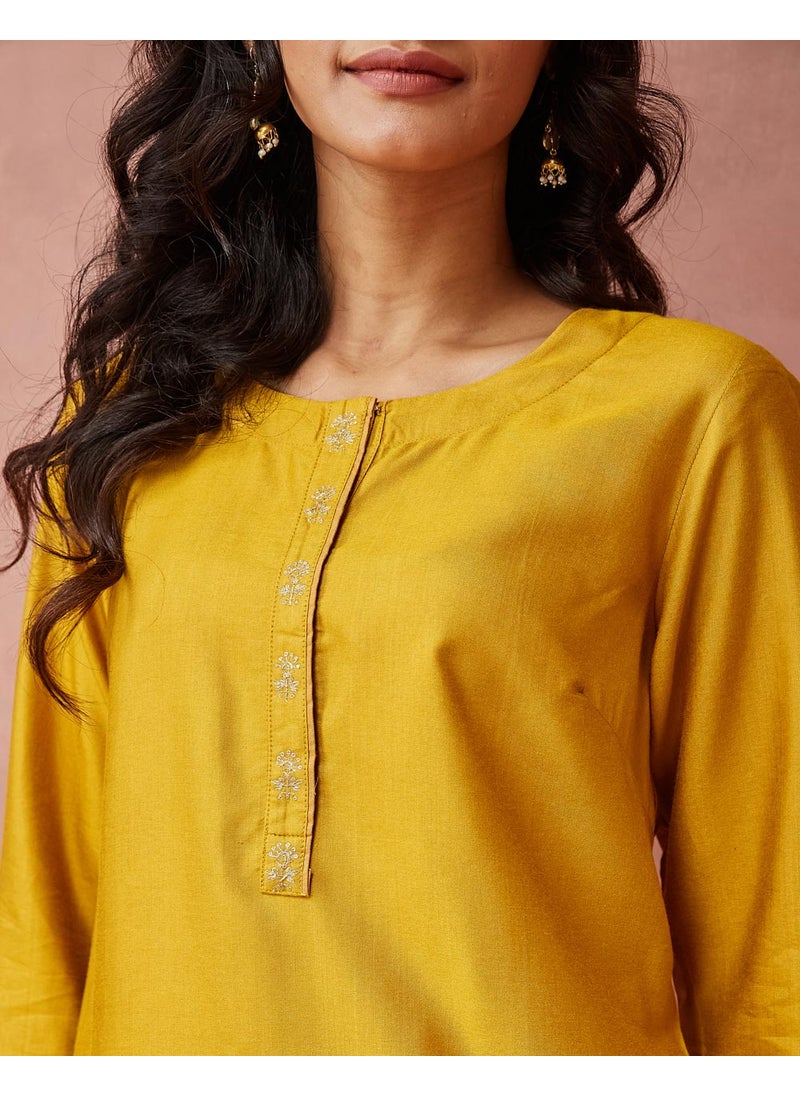 Viscose Silk Woven Knee Length Kurta