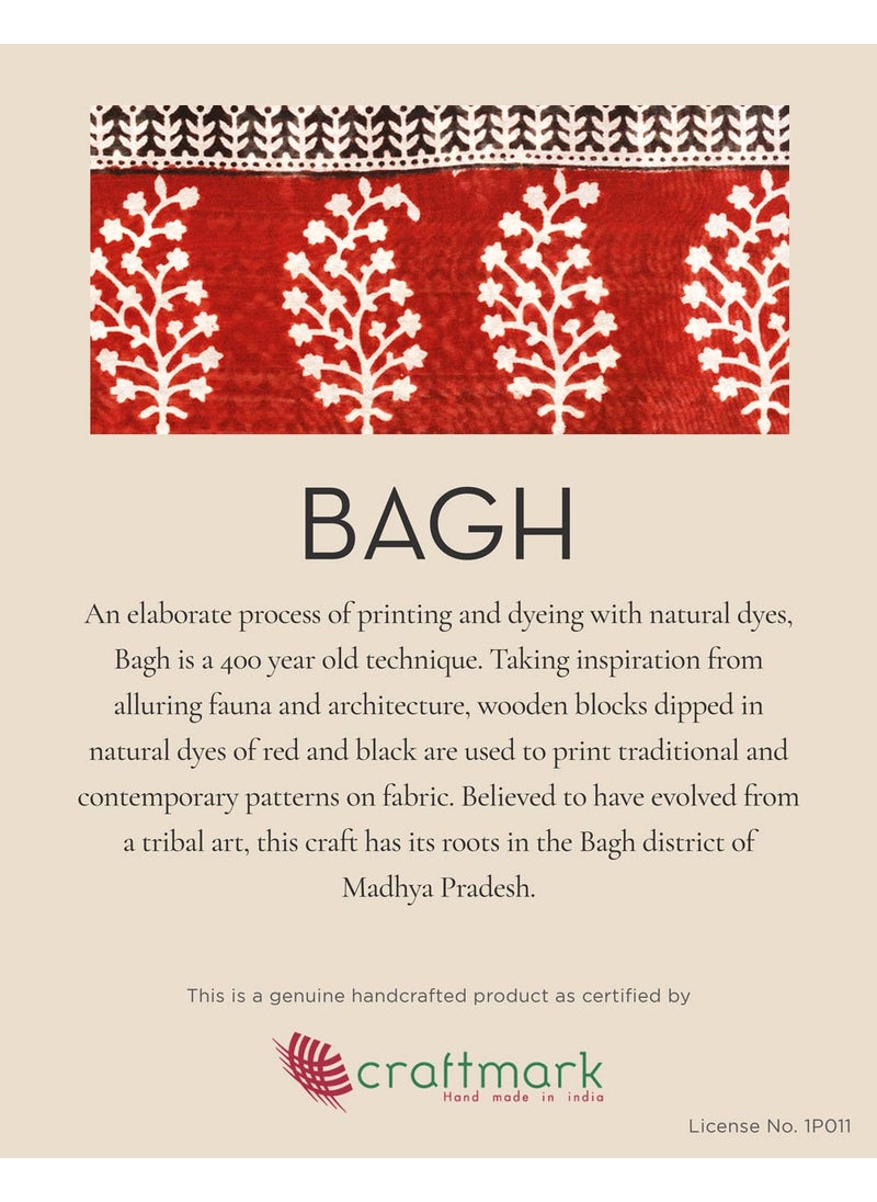 Beige Cotton Bagh Printed Tunic