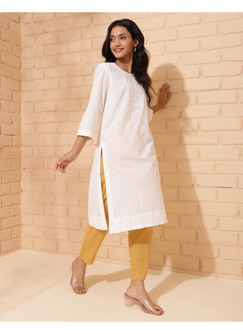 Printed Knee Length Kurta