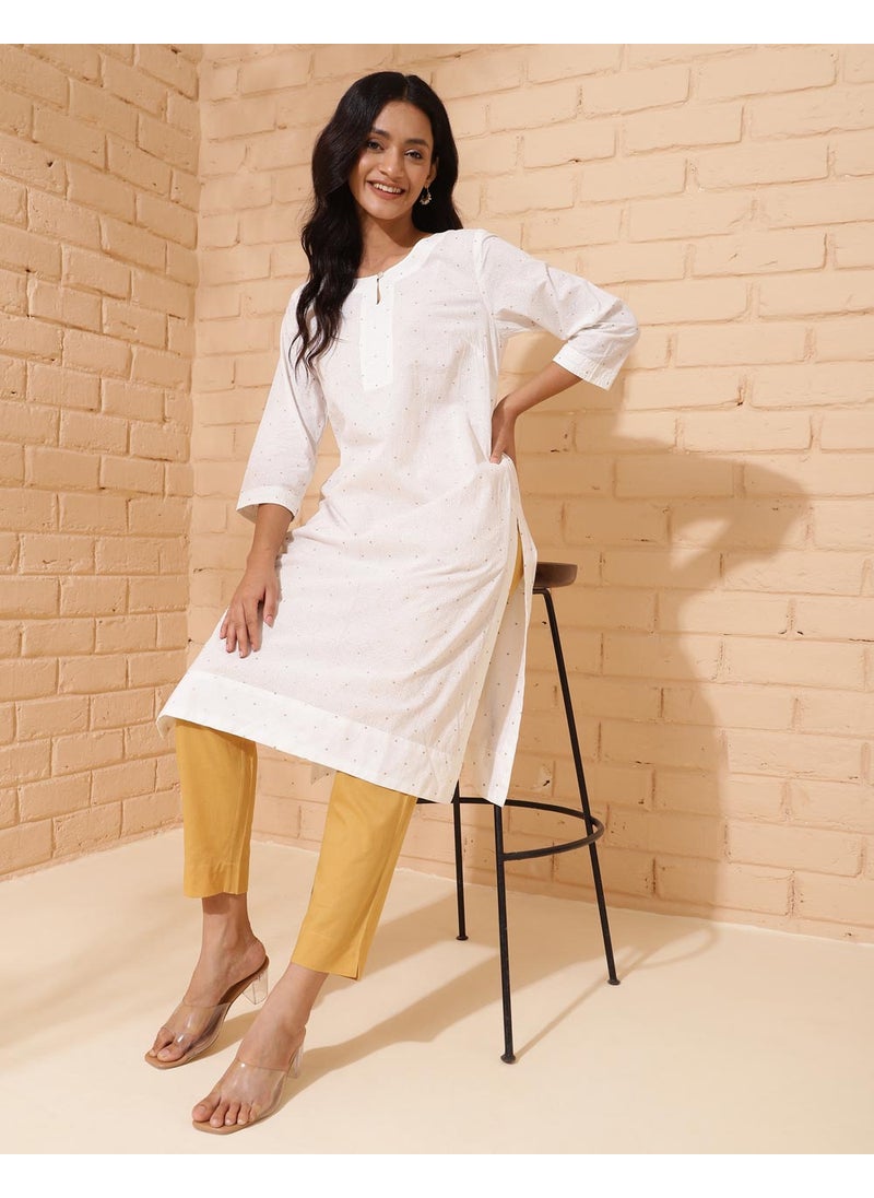 Printed Knee Length Kurta