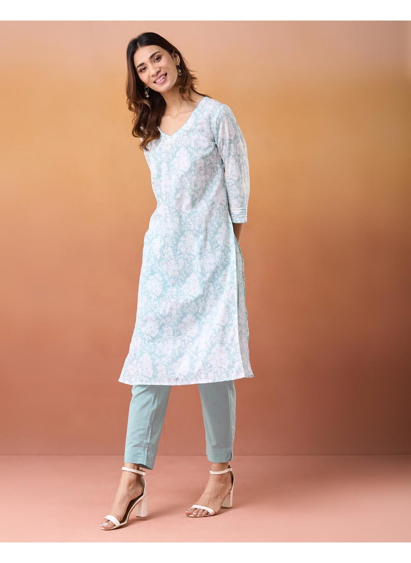 Printed Pant & Kurta Set