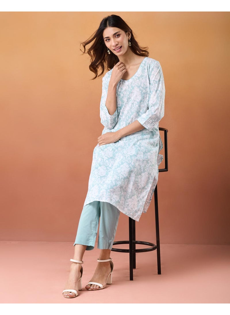 Printed Pant & Kurta Set