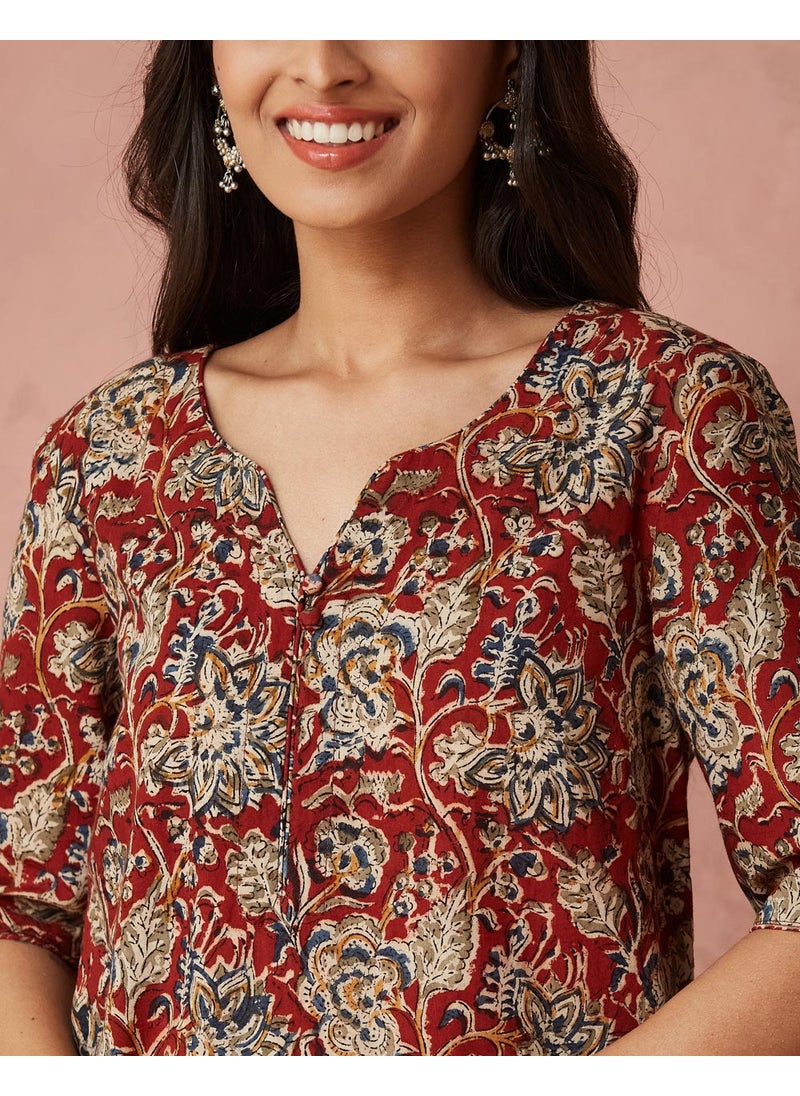 Printed Knee Length Kurta