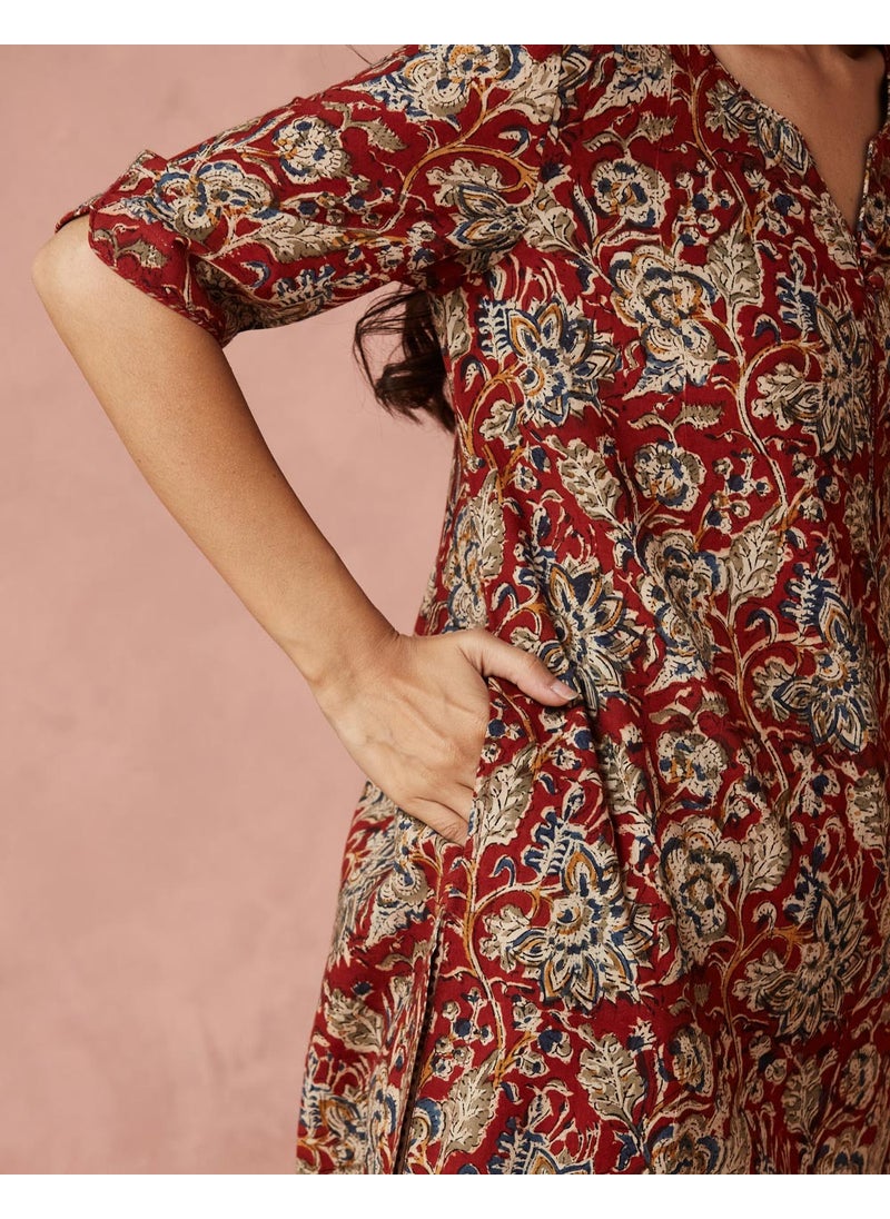 Printed Knee Length Kurta