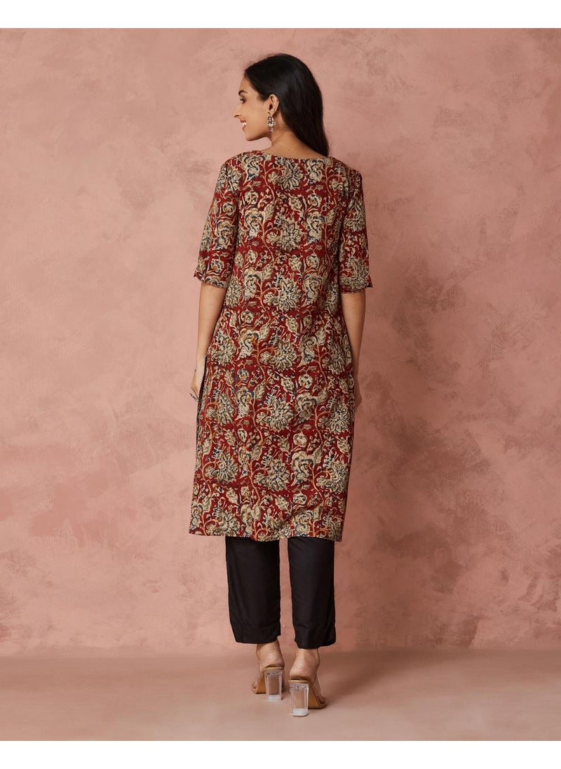 Printed Knee Length Kurta