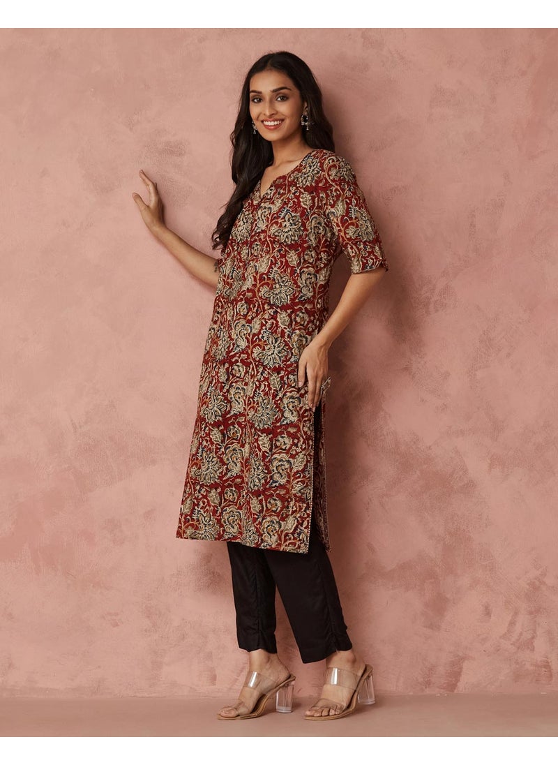 Printed Knee Length Kurta