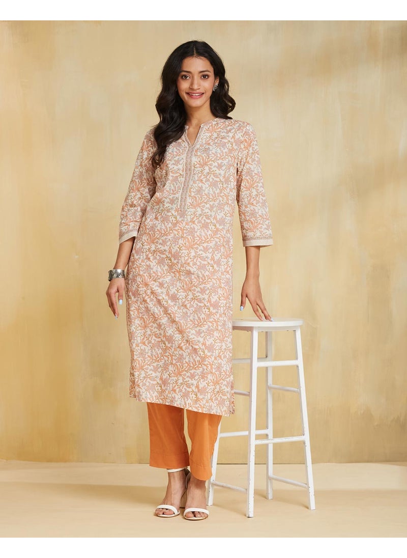 Cotton Printed Pant & Kurta