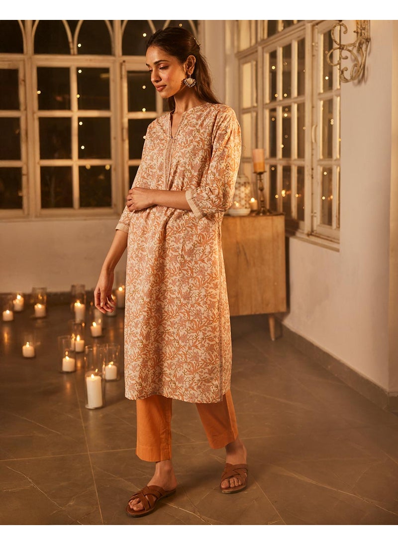 Cotton Printed Pant & Kurta