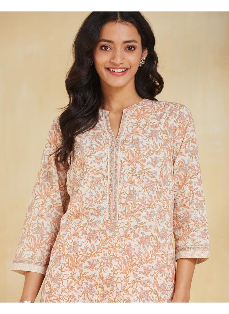 Cotton Printed Pant & Kurta