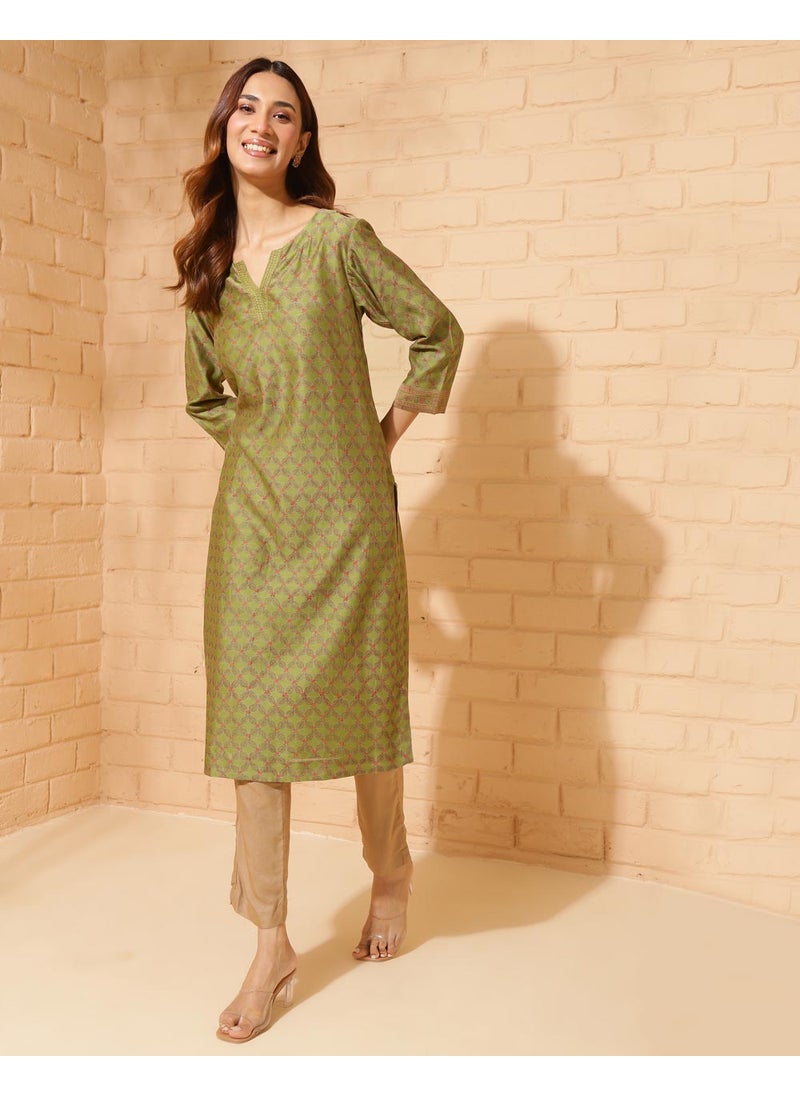 Hand Block Printed Long Kurta