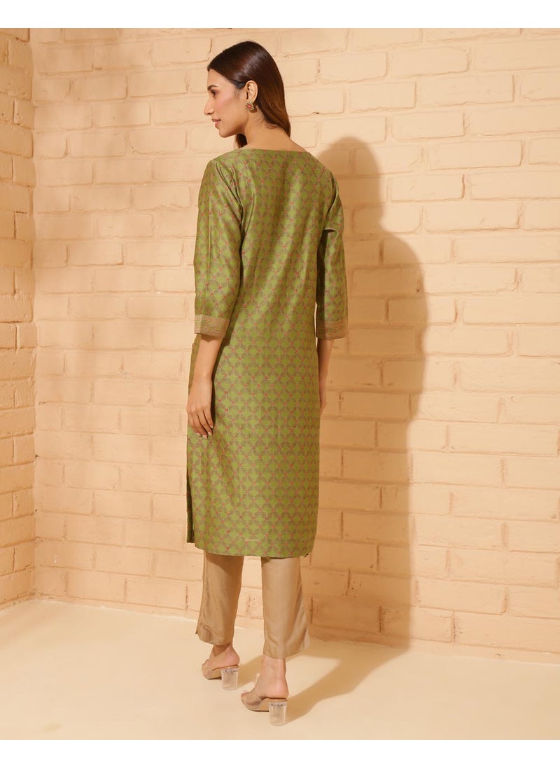 Hand Block Printed Long Kurta