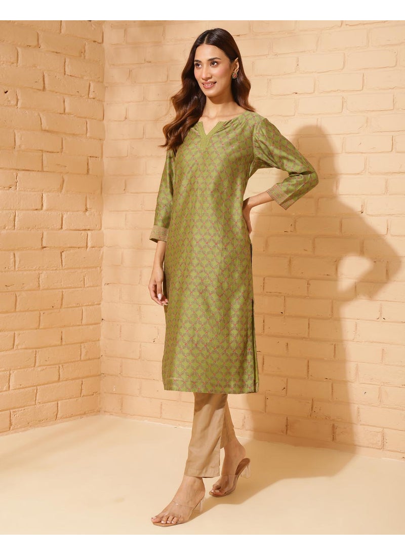 Hand Block Printed Long Kurta
