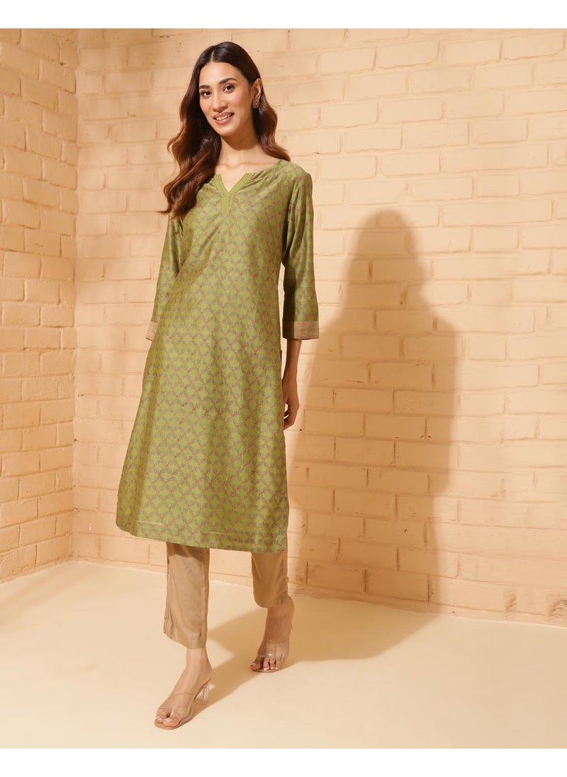 Hand Block Printed Long Kurta