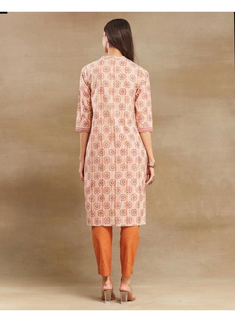 Hand Block Printed Long Kurta