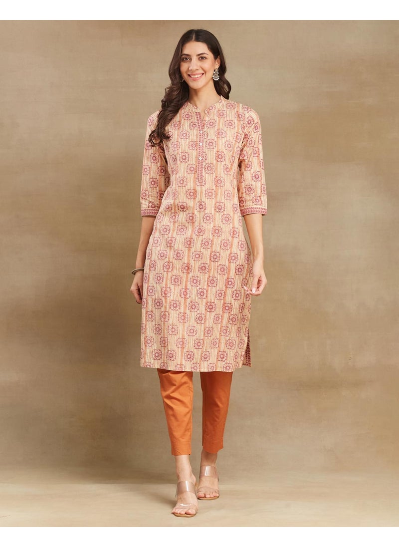 Hand Block Printed Long Kurta