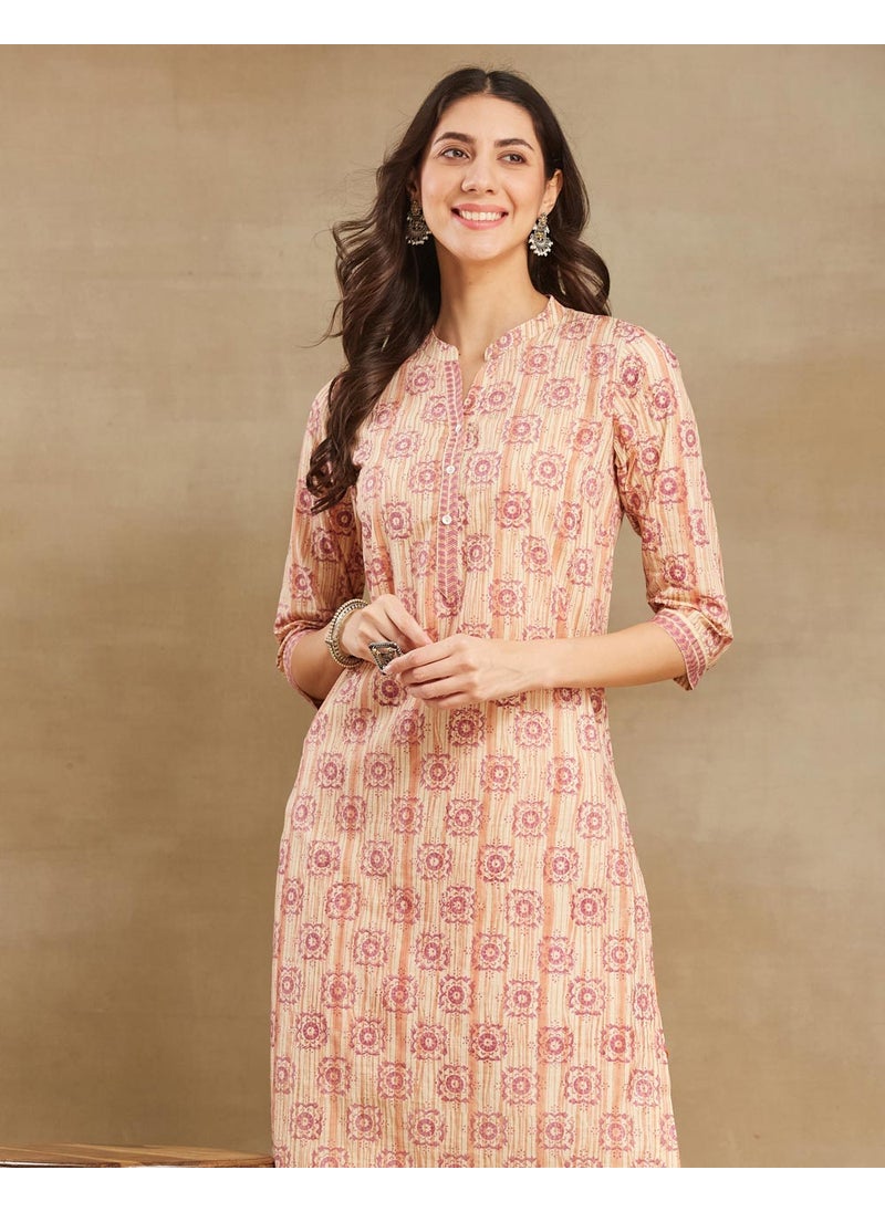 Hand Block Printed Long Kurta