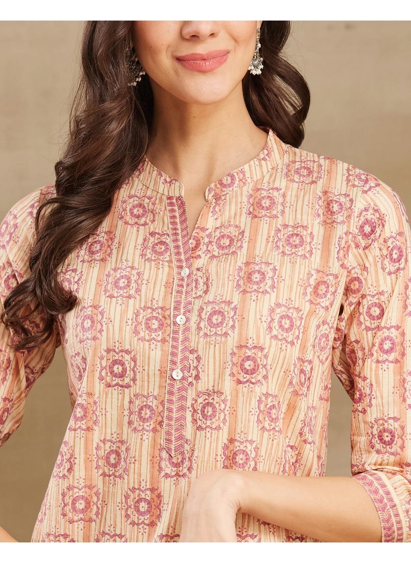 Hand Block Printed Long Kurta