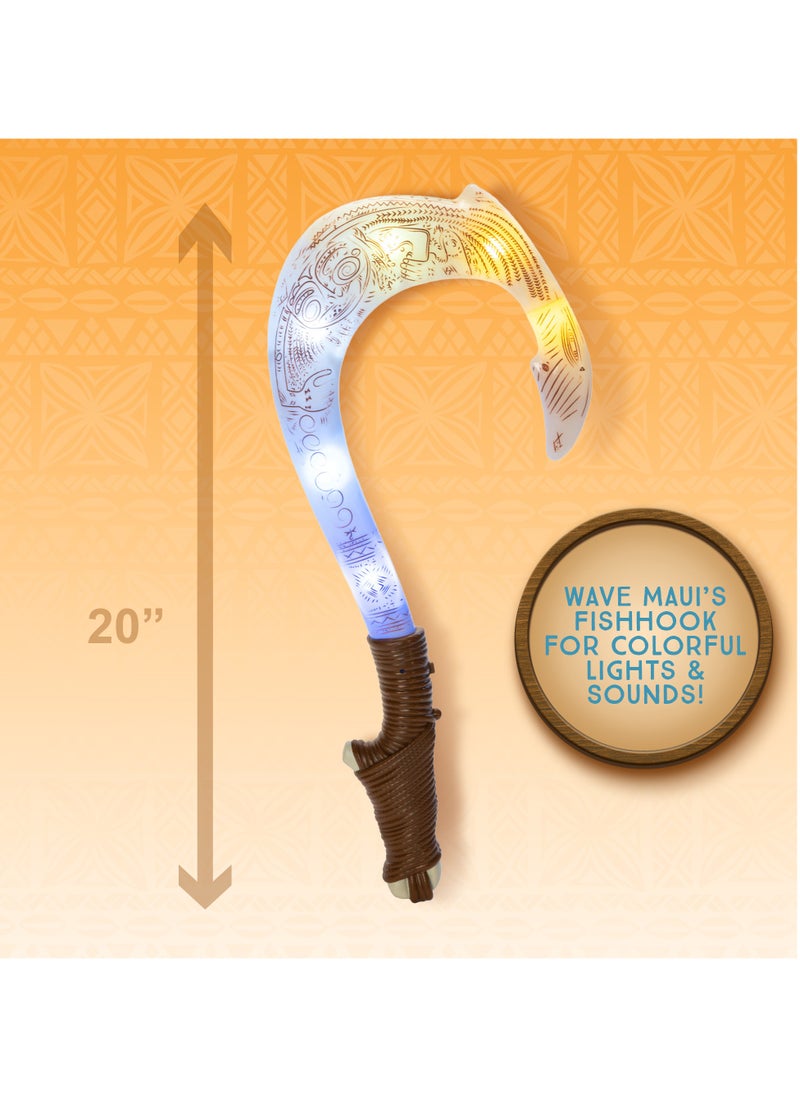 Moana 2 Maui Magical Fish Hook, Battery Operated | Gift for Kids