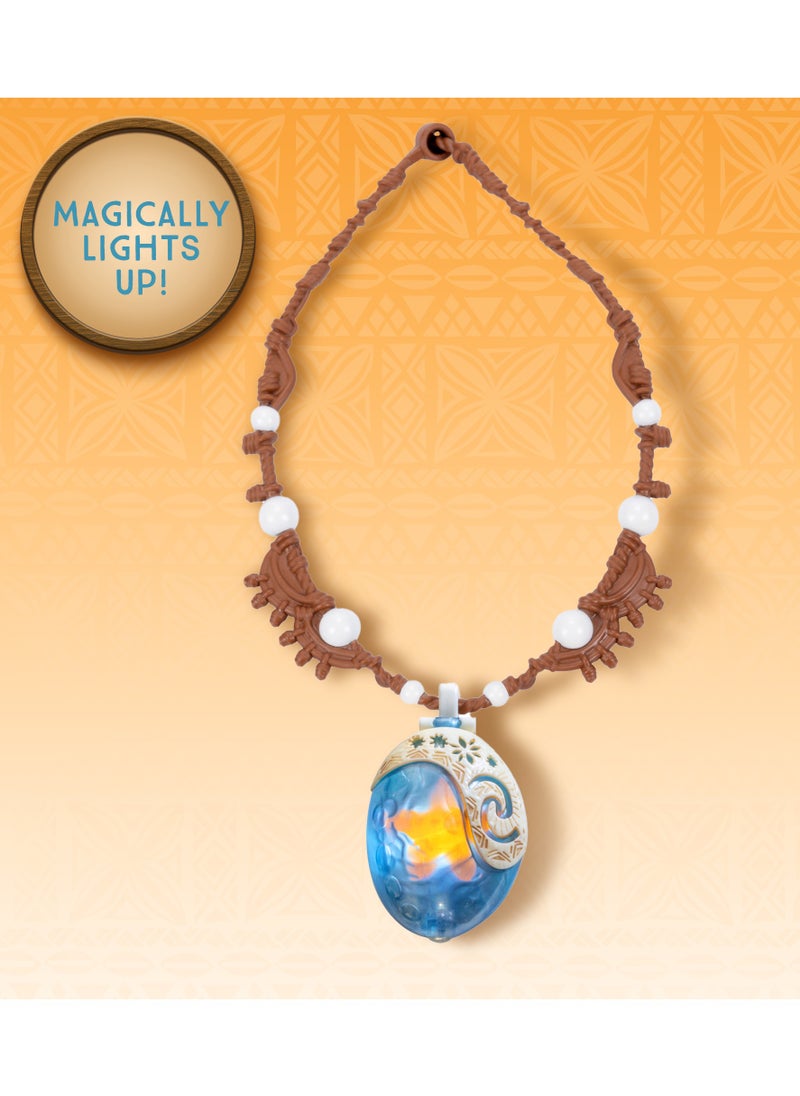 Moana 2 Sea Star Magical Necklace, Battery Operated | Light-Up Star | Gift for Kids