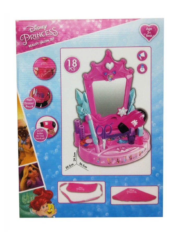 Disney Princess Beauty Salon Set | Pretend Play Dress Up | Role Play | Fashion Dress Up | Beauty  Playset | Gift for Girls