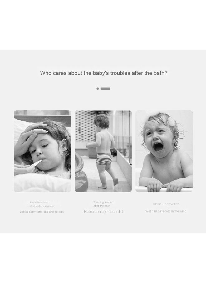 Kids Hooded Towel Cape - Microfiber Swim & Beach Bathrobe, Super Absorbent & Quick-Dry Towel for Children (60x60cm)