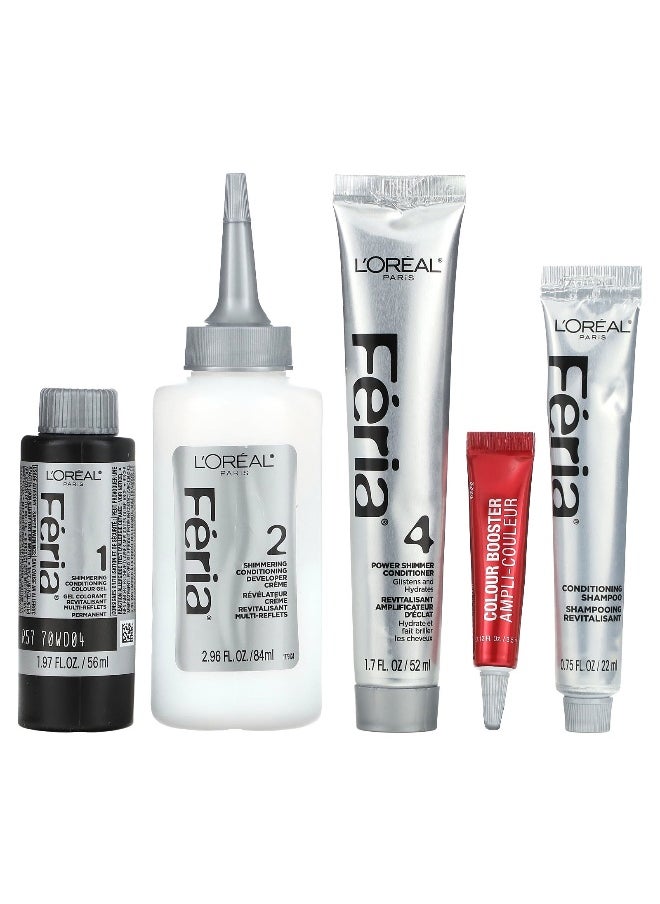 L'Oréal, Feria, Power Red, High-Intensity Shimmering Colour, R57 Cherry Crush, 1  Application