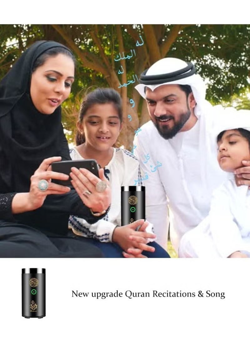 Car Bakhoor With Quran Speaker, Portable Arabian Electronic Aromatherapy Incense Burner, Quran Speaker Rechargeable USB-C Aromatherapy Machine Aroma Diffuser Remote And App Control Mini Bakhoor Burner SQ-600