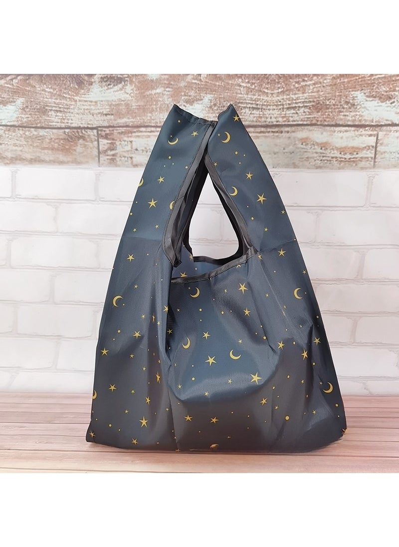 Foldable Lunch Bag for Office Workers Stars and Moon