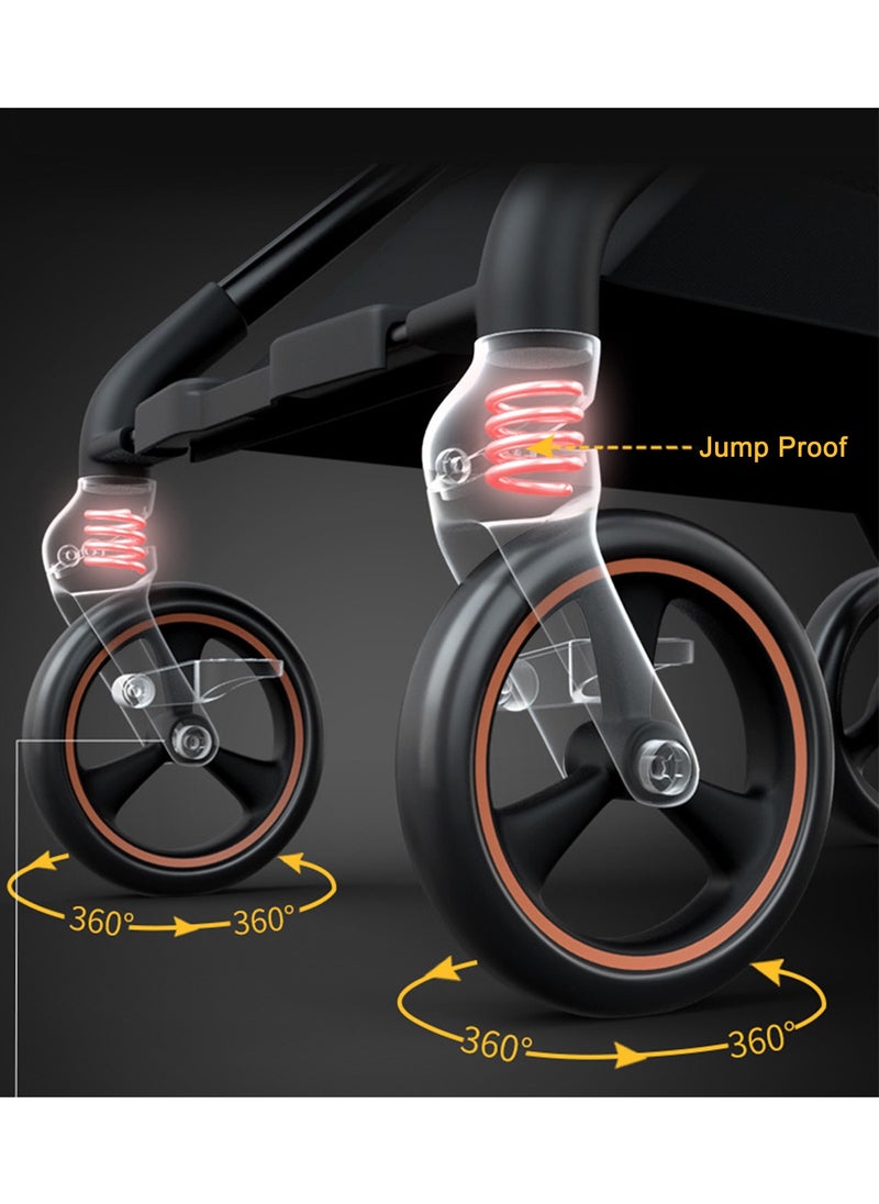 Baby Stroller with Tray Portable Lightweight and Foldable Two way Sitting