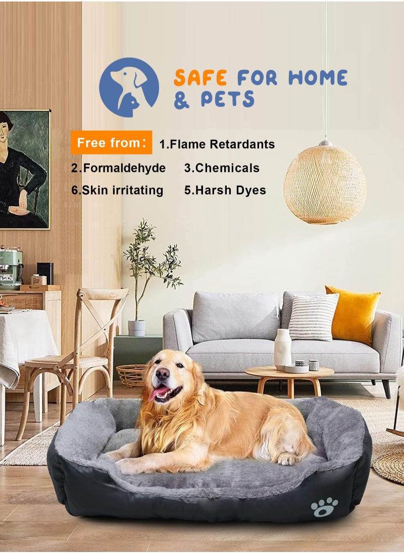 Super Soft Dog Bed Mattress, Large Washable Pads Room, Soft Plush Sleeping Pet Bed for Small Medium Large Dogs Cats Puppy Nest, with Anti-Slip Waterproof Bottom 70 * 55cm