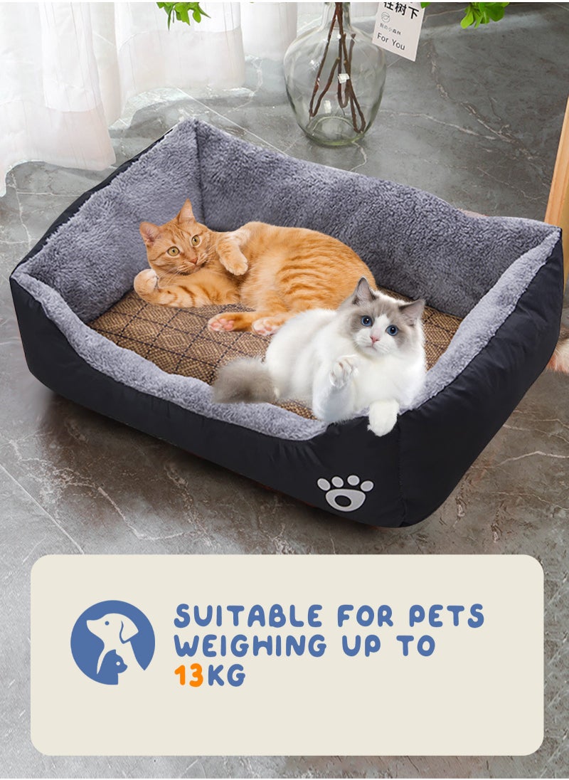 Super Soft Dog Bed Mattress, Large Washable Pads Room, Soft Plush Sleeping Pet Bed for Small Medium Large Dogs Cats Puppy Nest, with Anti-Slip Waterproof Bottom 70 * 55cm
