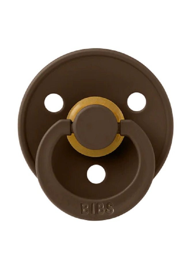 BIBS Pacifier DeLux (Latex) Size 1,  1-piece Mocha