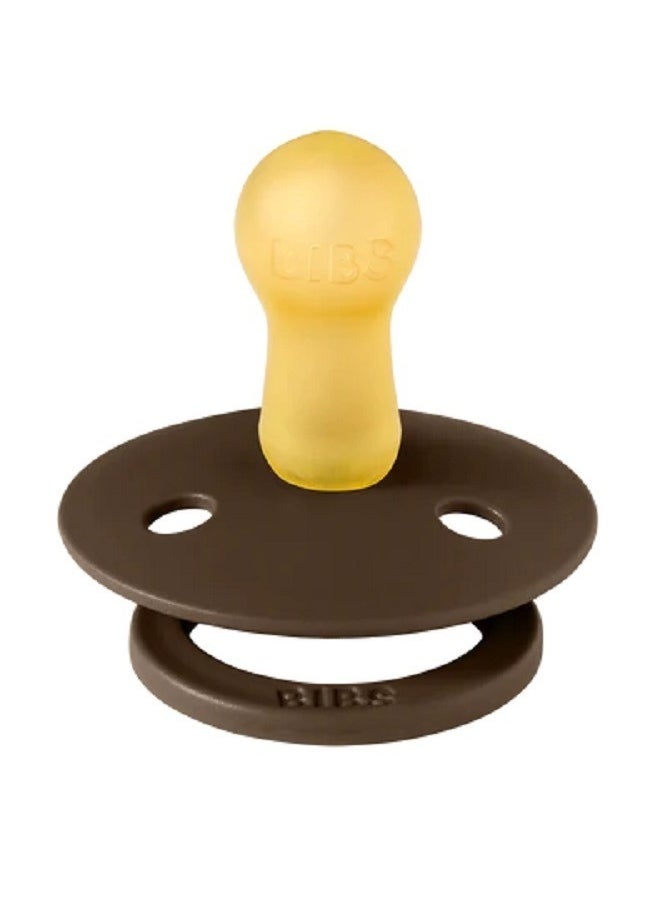 BIBS Pacifier DeLux (Latex) Size 1,  1-piece Mocha