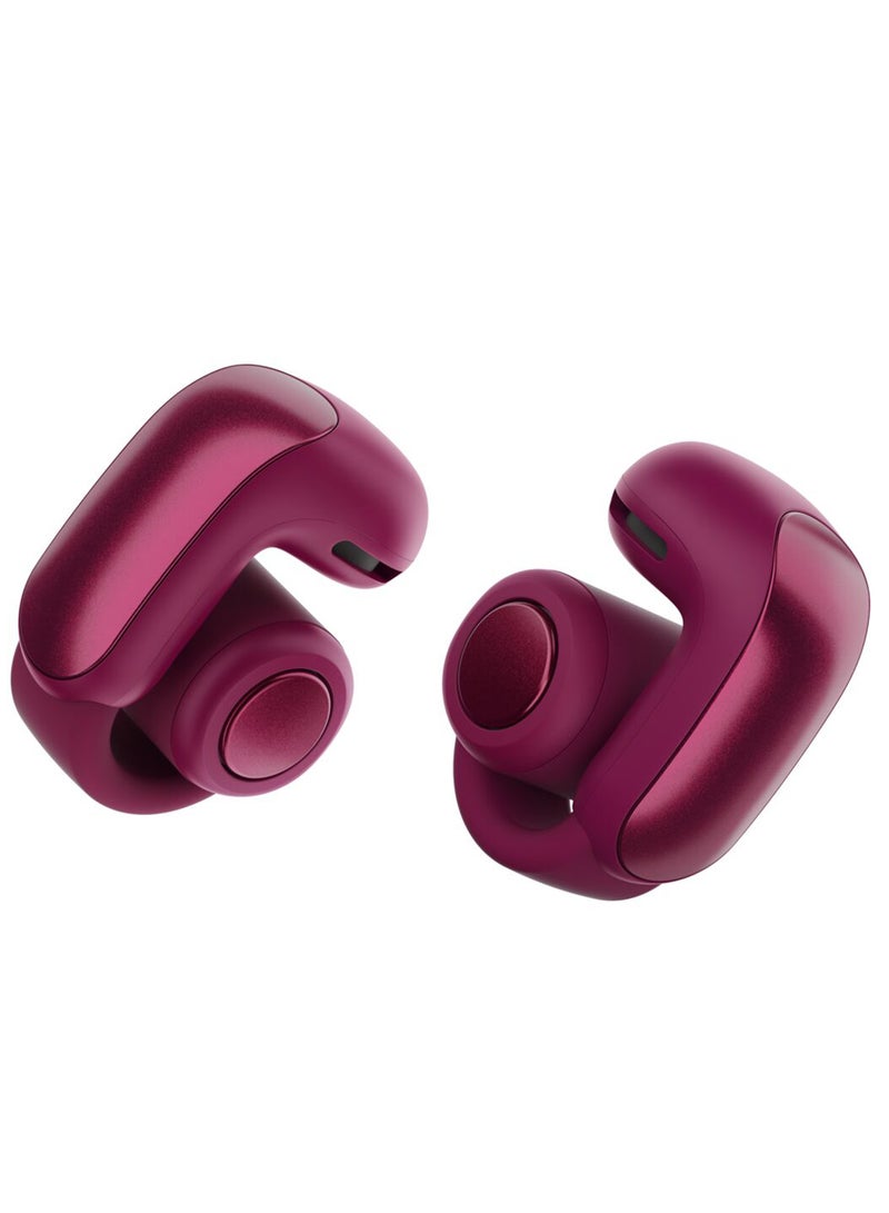 Ultra Open Earbuds with OpenAudio Technology, Open Ear Wireless Earbuds Deep Plum