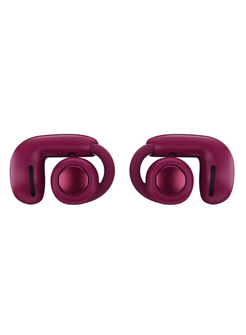 Ultra Open Earbuds with OpenAudio Technology, Open Ear Wireless Earbuds Deep Plum