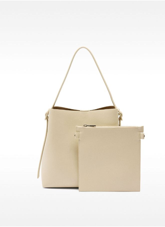 SHOULDER BAG WITH REMOVABLE BAG
