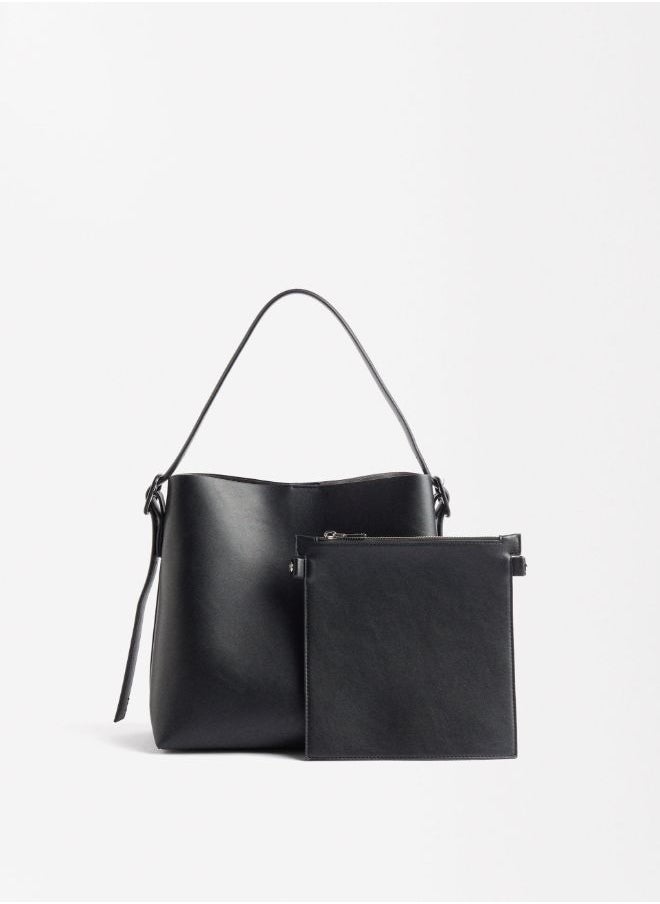 SHOULDER BAG WITH REMOVABLE BAG