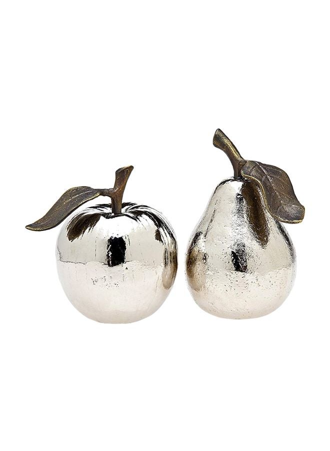 2-Piece Salt And Pepper Set Silver/Black