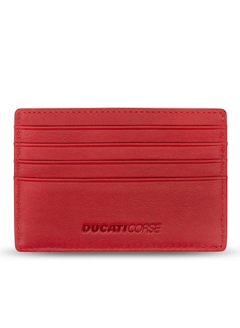 Tectonic Black Genuine Leather Card Holder For Men