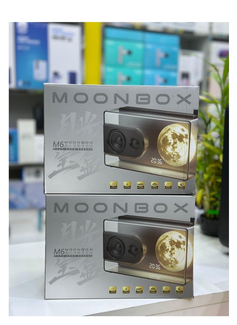 Moonlight Treasure Box Bluetooth Speaker 3600mAh White Noise Sleep Aid Music Player with Ambient Light