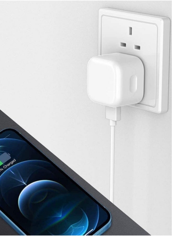 Charger Plug For Google Pixel 7 / Pixel 7 Pro/Pixel 6A / Pixel 6 / Pixel 6 Pro, 20W Dual Port USB & USB C Charger Plug Type C PD Charging Power Adapter Fast Charge Travel Fast Charging Phone Charger